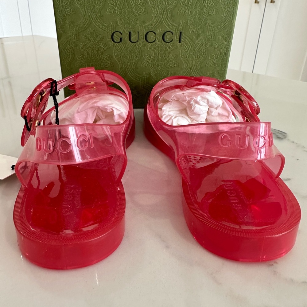 Gucci GG Rubber Sandals - Picture 4 of 9